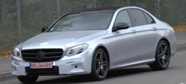 Mercedes-Benz E-Klasse W213: Erlkönig erwischt: Neu E-Klasse nahezu ungetarnt
