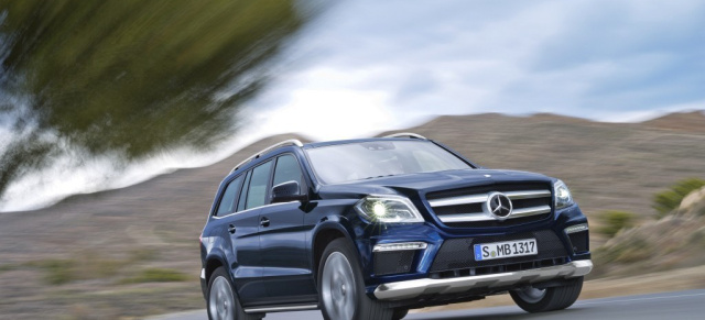 Riesiger Mängelzwerg: Mercedes-Benz GL: Der Luxus-Geländewagen von Mercedes-Benz liegt beim GTÜ Gebrauchtwagenreport 2015 auf Platz 1