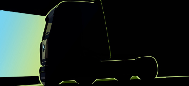Daimler Truck: Erster Vorgeschmack auf die Serie: Mercedes-Benz Trucks zeigt Teaser-Motiv des eActros 600