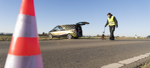 Mercedes-Benz Vans: Auf Nummer sicher: Mercedes-Benz Vans: Eigene Unfallforschung macht Transporter noch sicherer 