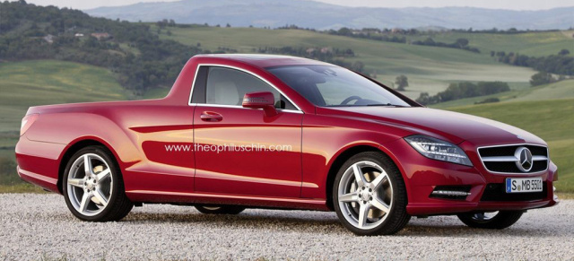 Visionär: Mercedes-Benz CLS "Pick up": Ein Ding der Unmöglichkeit? Wäre die CLS-Klasse als Utility Vehicle denkbar?