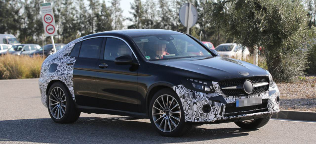 Erlkönig erwischt: Mercedes Spy Shot: Aktuelle Bilder vom Mercedes GLC Coupe 450 AMG Sport