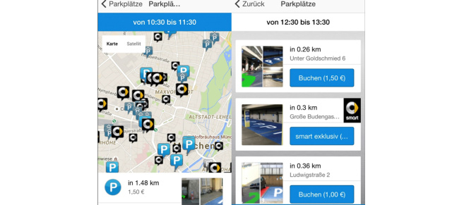 smart: Mit der App  „ready to park+” schneller und günstiger parken: Exklusiv für smart Fahrer: Zentral und günstig parken in Köln und München 
