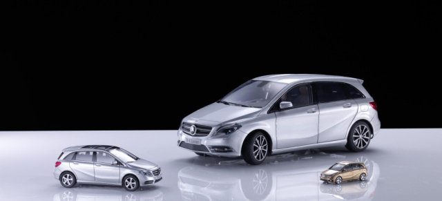Klein aber fein:  Modelle der neuen M- und B-Klasse: Neue Miniaturen der Mercedes-Benz Collection in 1:87, 1:43 und 1:18