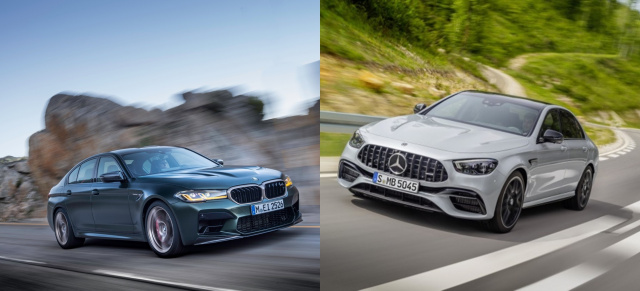 Rivalen der Rennbahn: BMW vs. Mercedes: Abteilung Attacke: BMW M5 CS fordert AMG E63 S heraus