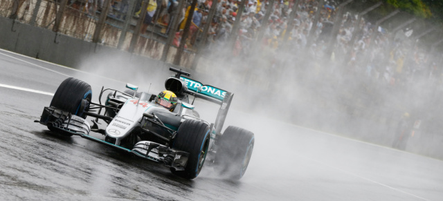 Formel 1 Grand Prix in Brasilien, Rennen: Doppelsieg im Regen-Chaos!