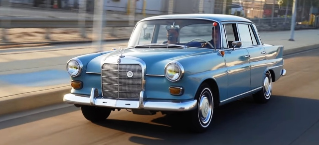 Außen original W110 - innen BMW-Power: 1965er Mercedes-Benz 190D  „special customized edition“