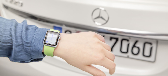 Apple Watch: Neue App von Mercedes-Benz : MB Companion App für Fahrzeuge mit Stern