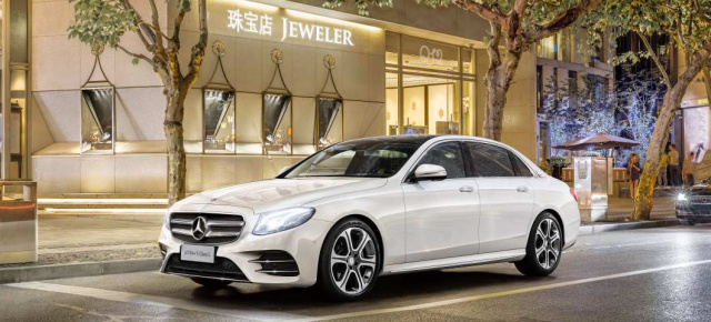 Auto China: Premiere der Langversion der neuen E-Klasse : Premiere in Peking: Mercedes schickt die E-Klasse in die Verlängerung