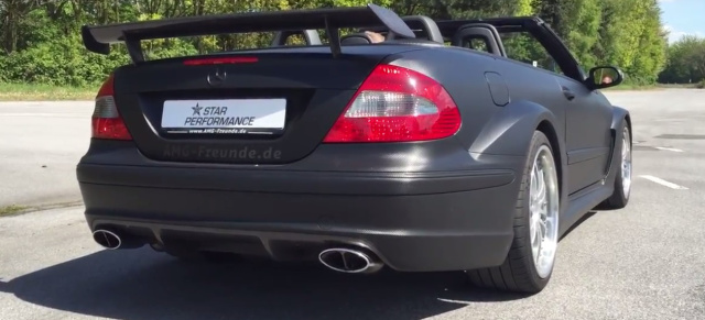 Mercedes-Benz CLK DTM AMG lässt es krachen: Ohrgasmus: Der CLK DTM AMG mit modifizierter Abgasanlage (Video)