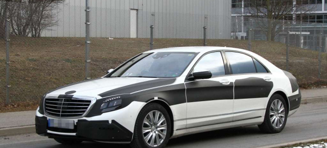 Erlkönig erwischt: Mercedes S-Klasse  mit kurzem und langem Radstand: Aktuelle Fotos von der kommenden Mercedes-Oberklasse-Generation (W222)