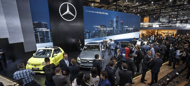 Mercedes-Benz und smart auf der Auto China 2016: Auto China 2016: Daimler Produktoffensive im weltgrößten Pkw-Markt