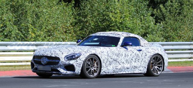 Erlkönig erwischt:Mercedes-AMG GT C: Spy Shot: Aktuelle Bilder vom kommenden Mercedes-AMG GT Roadster 