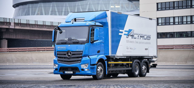 Elektromobilität bei Daimler Trucks: Er bringt`s vollelektrisch: schwerer Mercedes-Benz eActros Elektro-Lkw geht 2018 in den Kundeneinsatz