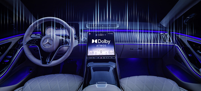 Dolby Atmos hält bei Mercedes Einzug: Ganz großes Klangerlebnis für die Topmodelle mit Stern