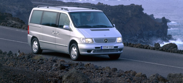 Mercedes-Benz Baureihen: V-Klasse-Großraumlimousinen (W638), 1996 - 2003: Der erste echte Van von Mercedes-Benz