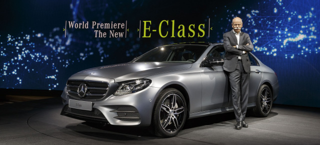 Detroit 2016: Premiere Mercedes E-Klasse : Fotos & Infos: Die neue Mercedes E-Klasse 2016 zeigt sich offiziell