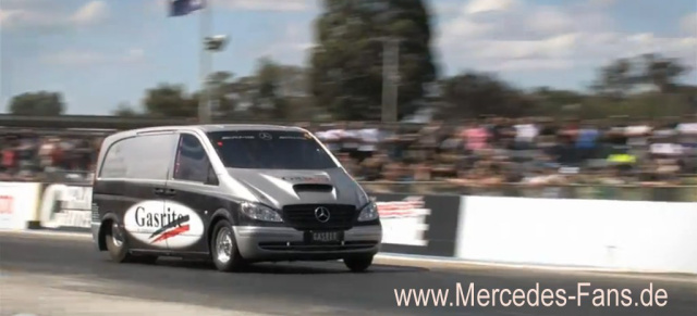 Speed-Rekord: Der schnellste Mercedes Vito der Welt: Der Mercedes-Transporter sprintet von 0-248 km/h in 9,7 Sekunden