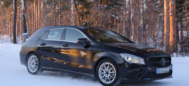 Erlkönig erwischt: Mercedes-Benz CLA Shooting Brake: Aktuelle Fotos vom neuen Kompakt-Kombi mit Stern
