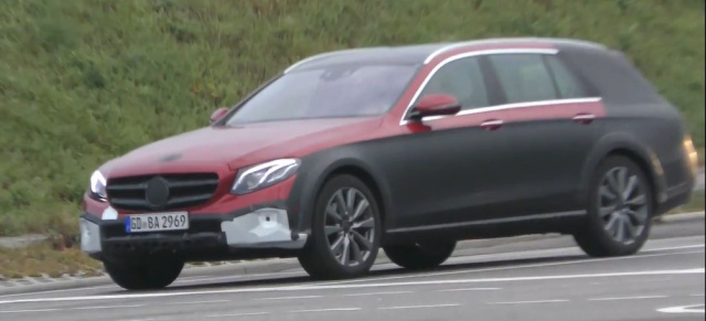 Erlkönig erwischt: Mercedes-Benz E-Klasse All-Terrain: Spy-Shot-Video: Mercedes-Benz E-Klasse All-Terrain 