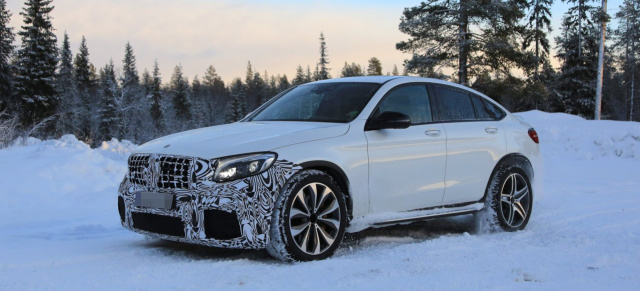 Mercedes-Benz  Erlkönig erwischt: Spy Shot: Erste Bilder vom Mercedes-AMG GLC 63 Coupé 2018