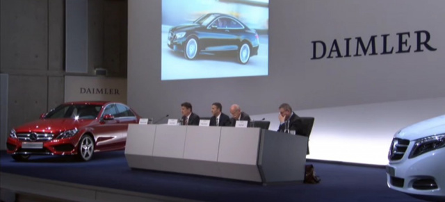 Erstes offizielles Bild des Mercedes-Benz S-Klasse Coupés: Zetsche präsentiert S-Klasse Coupe auf Jahrespressekonferenz