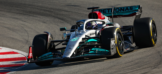 Formel 1 Testfahrten in Barcelona: Mercedes mit gutem Start in die Testsaison mit dem nagelneuen Silberpfeil