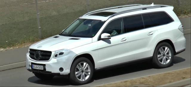Erlkönig erwischt: Mercedes-Benz GLS: Aktuelles Video vom kommenden Oberklasse-SUV X166