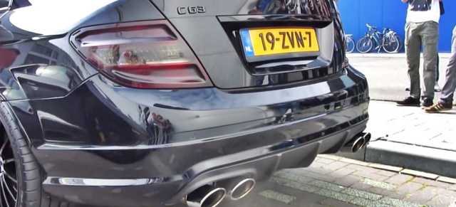 Ohrgasmus: Mercedes-C63 AMG mit iPE-Abgasanlage (Video): Klangvolle Demonstration der Stärke des Mercedes-Benz High-Performance-Sportwagens