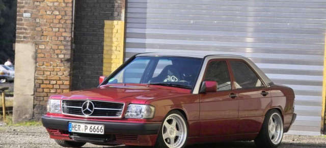Mercedes-Benz in rot und "racing": Lack und Leistung für einen Mercedes 190E 2.6 (W201)