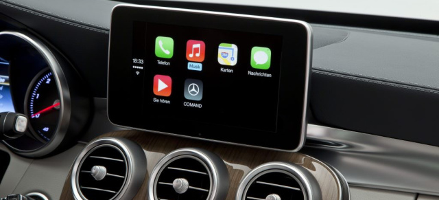 Apple "CarPlay" in der neuen C-Klasse: Mercedes-Benz bleibt Trendsetter bei Smartphone-Integration