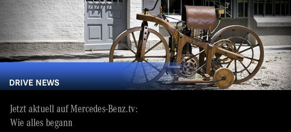 Aktuell auf Mercedes-Benz.tv: Wie alles begann: Dokumentation: Der Reitwagen: Das Daimler Patent
