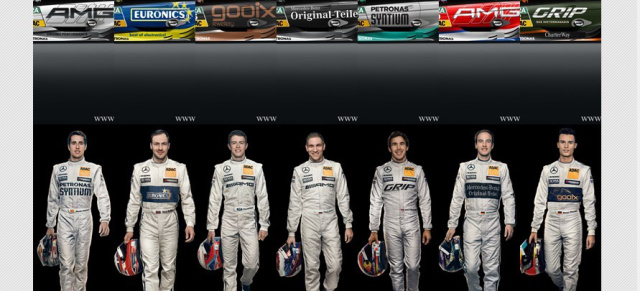 Das Team: Mercedes-Benz  DTM 2014: Mercedes-Benz startet zum 30-jährigen DTM-Jubiläum in der Saison 2014
mit sieben DTM Mercedes AMG C-Coupés, eingesetzt von den Teams HWA und Mücke Motorsport