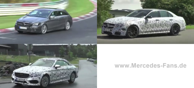 Mercedes-Benz Erlkönig: 3 Videos: Drei auf einen Streich: Mercedes Erlkönige am Nürburgring gefilmt 