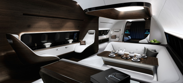 Style: Mercedes-Benz- Premium-Design geht in die Luft : Entwurf für Airplane-VIP-Kabine