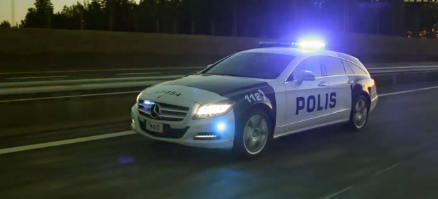 Einmalig: Mercedes CLS Shooting Brake für finnische Polizei: Schöner wurden Verbrecher noch nie gejagt 
