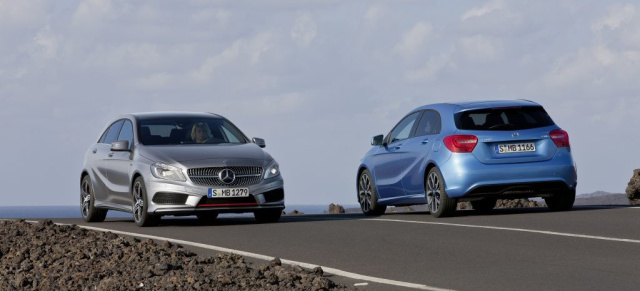 Mercedes-Benz Technik: Die Motoren der neuen A-Klasse: Die neuen Modular-Motoren: Sportlich und verbrauchsarm nimmt der neue Star im Premium-Kompaktsegment Fahrt auf.
