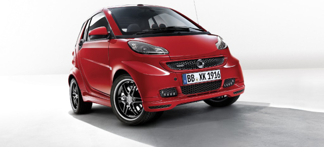 smart auf dem Genfer Autosalon 2014: smart BRABUS Xclusive red edition: Neues smart Sondermodell: Rot, rar und rasant