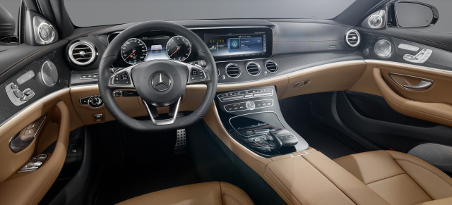 Vorschau: So schick wird die neue Mercedes-Benz E-Klasse 2016: Oberklasse gemacht: Erste Einblicke ins neue Mercedes-Benz Klasse-Interieur