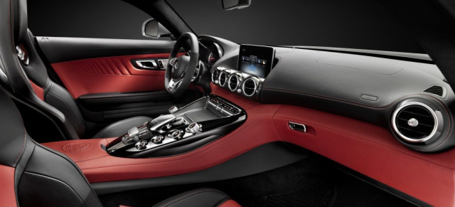 Der neue Mercedes-AMG GT  erste Innenraumbilder: Vorgucker auf das Sportereignis des Jahres  offizielle Premiere im Herbst 2014 auf dem Pariser Auto Salon 