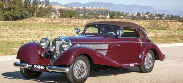 Pebble Beach Concours d’Elegance Sieger: 1937 Mercedes-Benz 540 K Sport Cabriolet A Sindelfingen (W29)