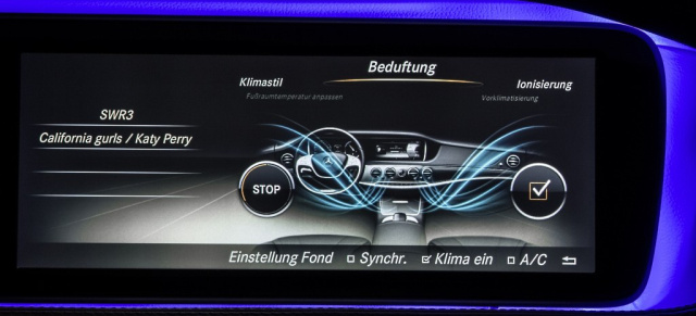 Ionisierung: S-klassige Luft in der neuen Mercedes-Benz C-Klasse: 2014er C-Klasse kommt mit AIR-BALANCE Paket aus der neuen S-Klasse