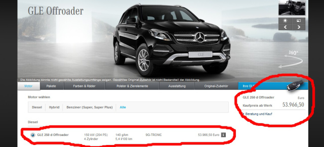 Gut. Günstig. GLE.: Der Einstieg in den M-Klasse-Nachfolger von Mercedes-Benz ist billiger zu haben.