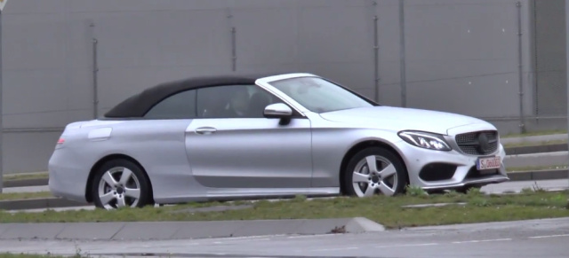Mercedes-Benz C-Klasse Cabriolet: Spy Shot Video: Das C-Klasse Cabrio mit geringer Tarnstufe