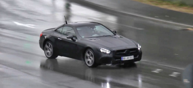 Erlkönig erwischt: Mercedes-Benz SL (Video): Aktuelle Filmaufnahmen vom kommenden Oberklasse-Roadster