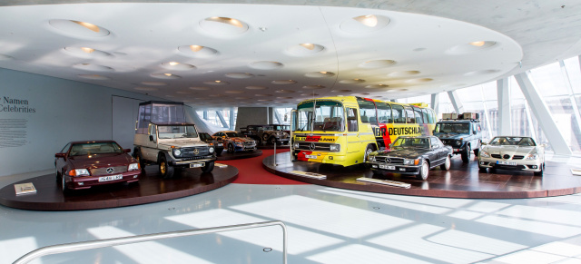 Mercedes-Benz Museum: Fünf neue Fahrzeuge in der „Galerie der Namen“