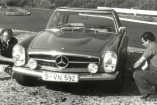 Einzelstück: Mercedes-Benz Pagode mit Achtzylinder: V8-Versuchsfahrzeug des W113 ensteht Mitte der 1960er-Jahre