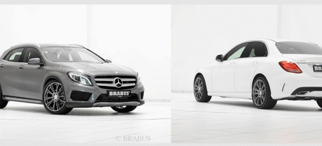 Ran an die Neuen:  BRABUS Zubehör für Mercedes GLA und neue C-Klasse: Der Mercedes-Tuner arbeitet an Performance-Packages für neue C-Klasse und  Mercedes GLA