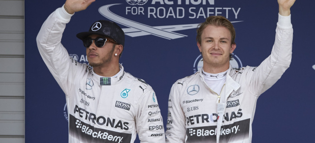 Stars & Cars: Ersteigern Sie die Silberpfeil-Piloten : Weltmeister Lewis Hamilton und Teamkollege Nico Rosberg unterm Hammer!