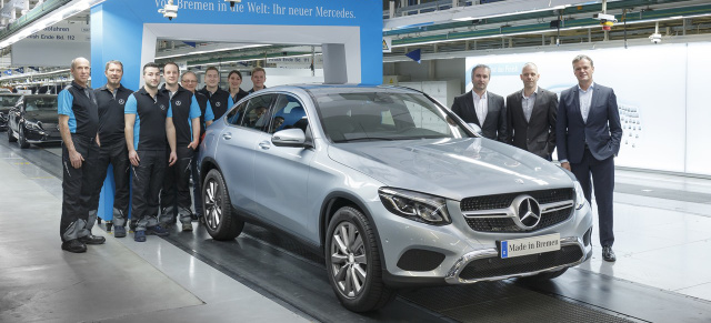 Made in Bremen: Mercedes-Benz GLC für die Welt : Produktionsstart des sportlichen SUVs mit Stern in Bremen